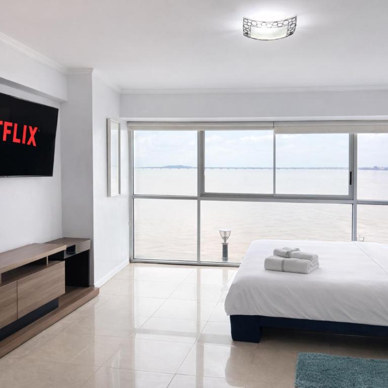Luxury River View suite Vista al rio, Suite privada, Cocina privada, Vista panorámica, Moderna - One-Bedroom Apartment with River View - 15