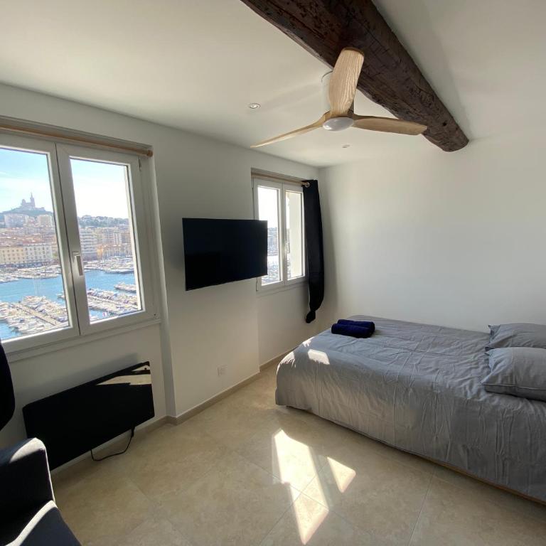 Appartement vue imprenable Vieux-Port et Notre Dame - Studio - Vue sur Mer - 7