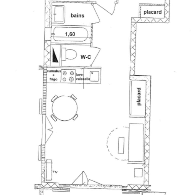 Les Saisies: Appt T2 cabine cosy, 6 pers, proche Légette - Apartment mit 1 Schlafzimmer - 2