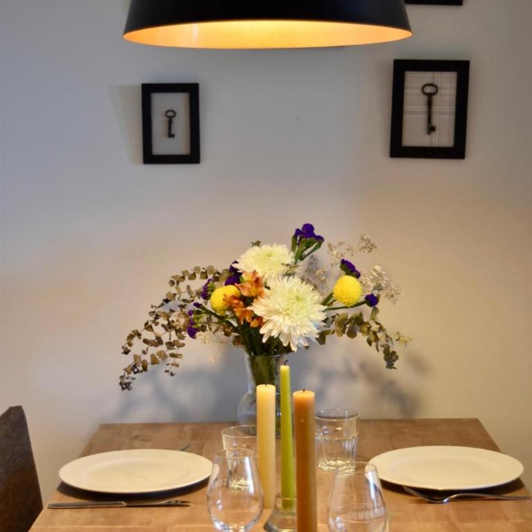 Casa albañil, aptos en la Ribagorza, arte, ciclismo, naturaleza y enoturismo, entre Graus y Torreciudad - Three-Bedroom Apartment with Mountain View - 21