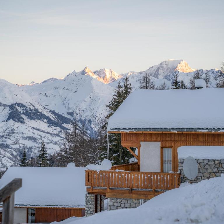 La vue du Roi - Detached chalet (6p). 3 bedrooms and 2 bathrooms. In the centre of Vallandry, with a beautiful view - Chalet 3 Chambres - 2