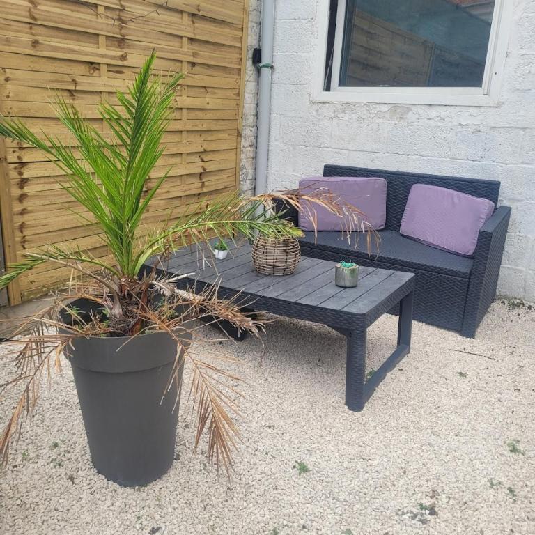Maison avec terrasse couverte et cour exposée sud - Maison 2 Chambres - 25