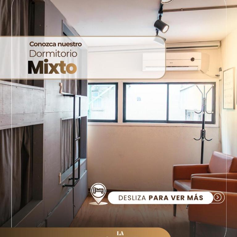 Hostel La Moneda - Cama en habitación compartida mixta de 10 camas - 4