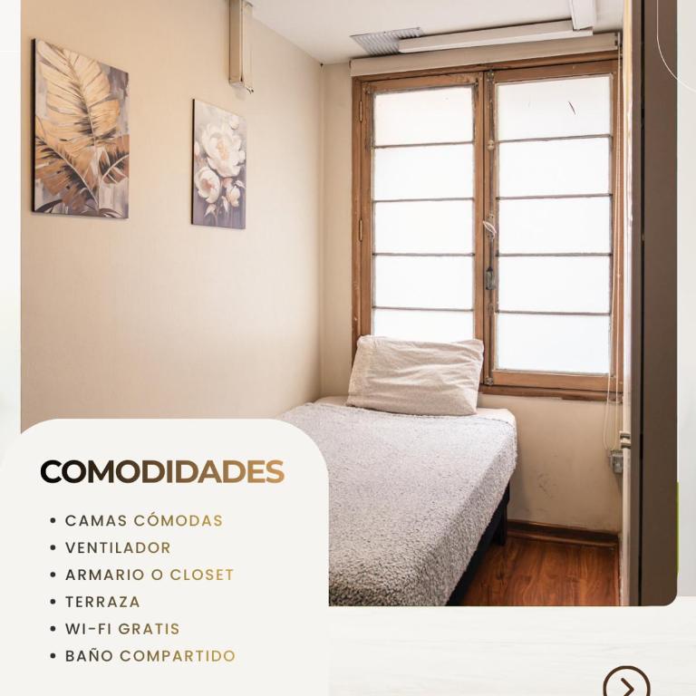 Hostel La Moneda - Standard Single Room with Shared Bathroom - 2