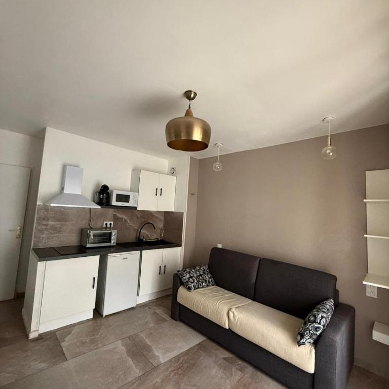 Jolie studio entièrement rénové 5 min cathédrale 15 min des plage - One-Bedroom Apartment - 5