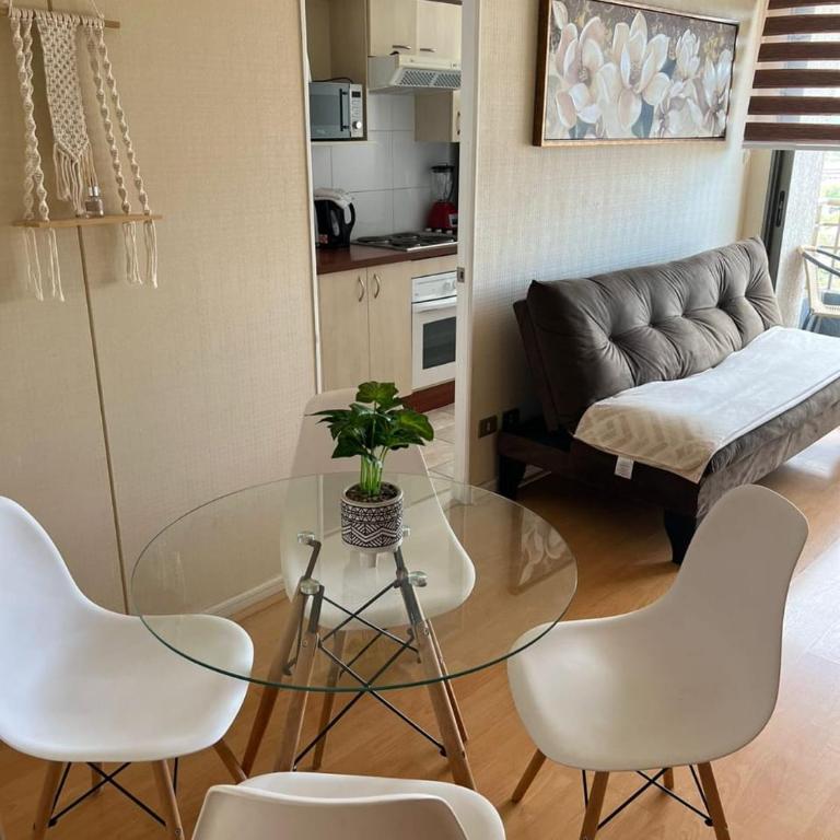 Departamento Rancagua centro hermosa vista frente a supermercado y locales comerciales - Apartamento de 2 dormitorios con terraza - 1