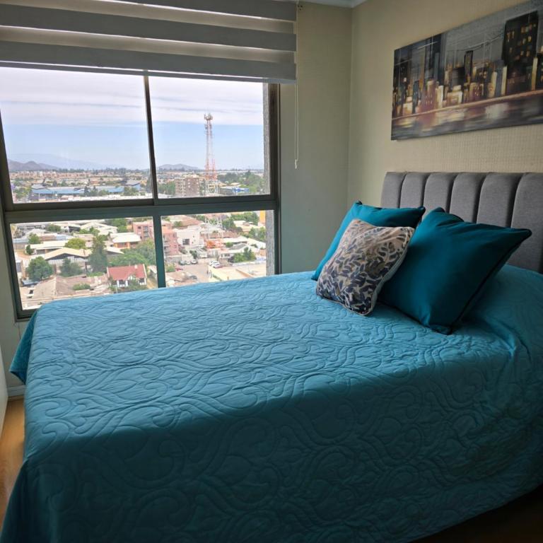 Departamento Rancagua centro hermosa vista frente a supermercado y locales comerciales - Apartamento de 2 dormitorios con terraza - 7