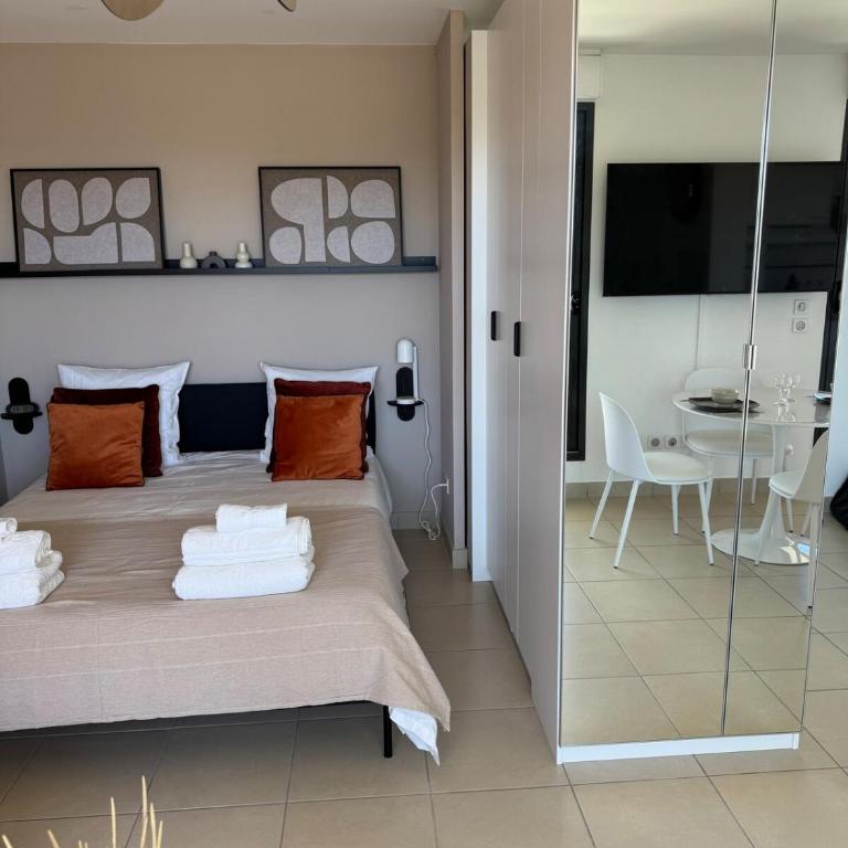 Sète l Studio Vue Mer l Piscine l 1min des Plages - Apartamento de 1 dormitorio - 4