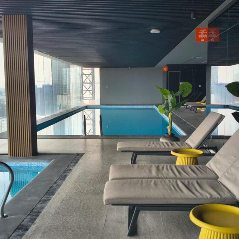 Loft a pasos Reforma | Alberca Gimnasio | Spa - One-Bedroom Apartment - 12