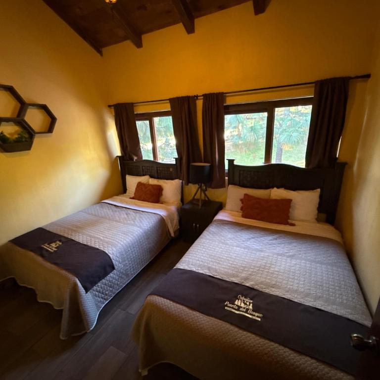 Hermosa cabaña con terraza para disfrutar Cabañas puerta del bosque Mazamitla - Casa de 4 dormitorios - 21