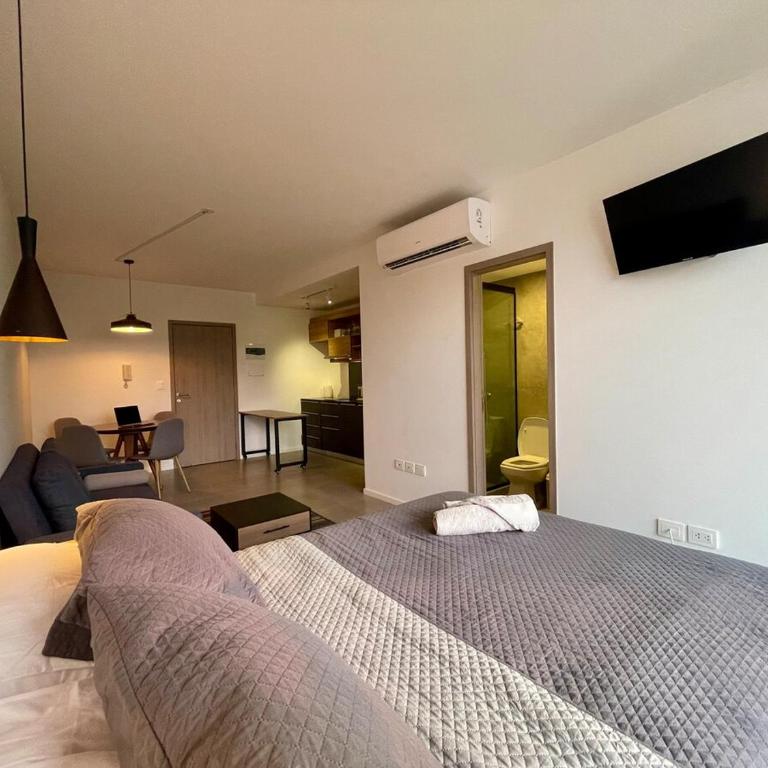 Studio con Vista, Coworking & Rooftop - One-Bedroom Apartment - 17