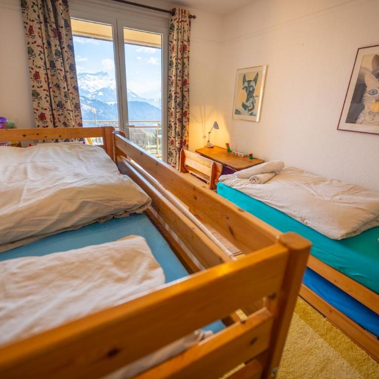 Grand balcon panoramique ,Vue Alpes ,Famille - Apartment mit 2 Schlafzimmern und Bergblick - 4