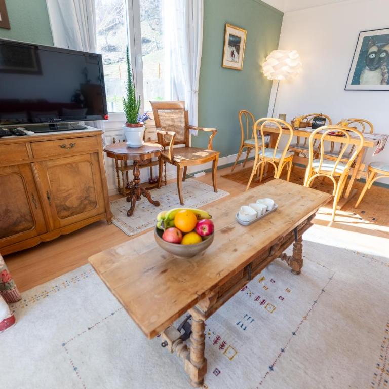 Grand balcon panoramique ,Vue Alpes ,Famille - Apartment mit 2 Schlafzimmern und Bergblick - 16