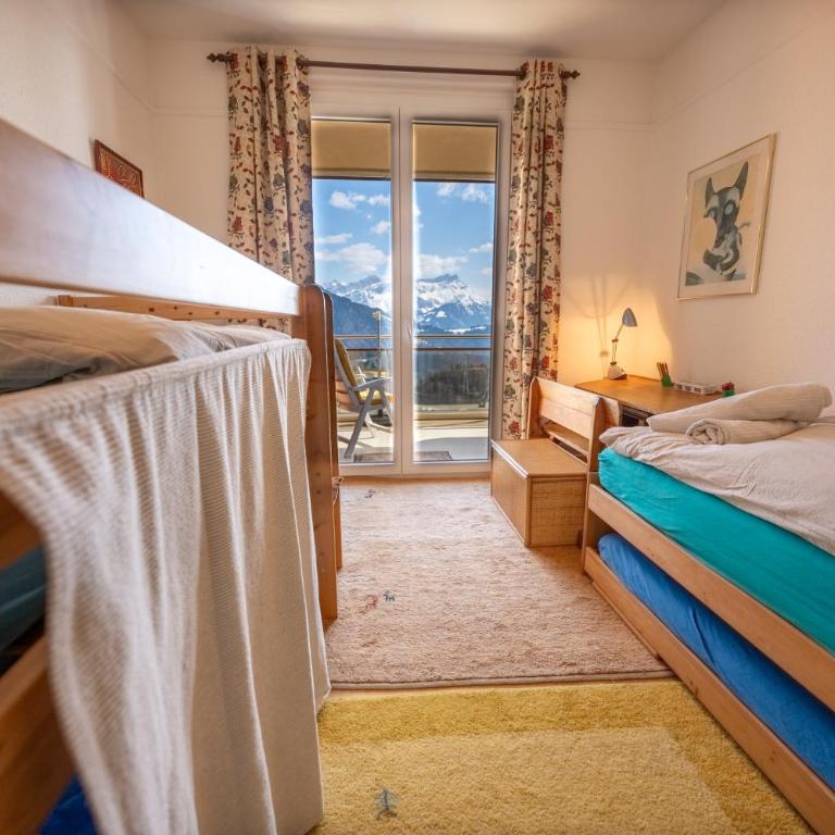 Grand balcon panoramique ,Vue Alpes ,Famille - Apartment mit 2 Schlafzimmern und Bergblick - 29