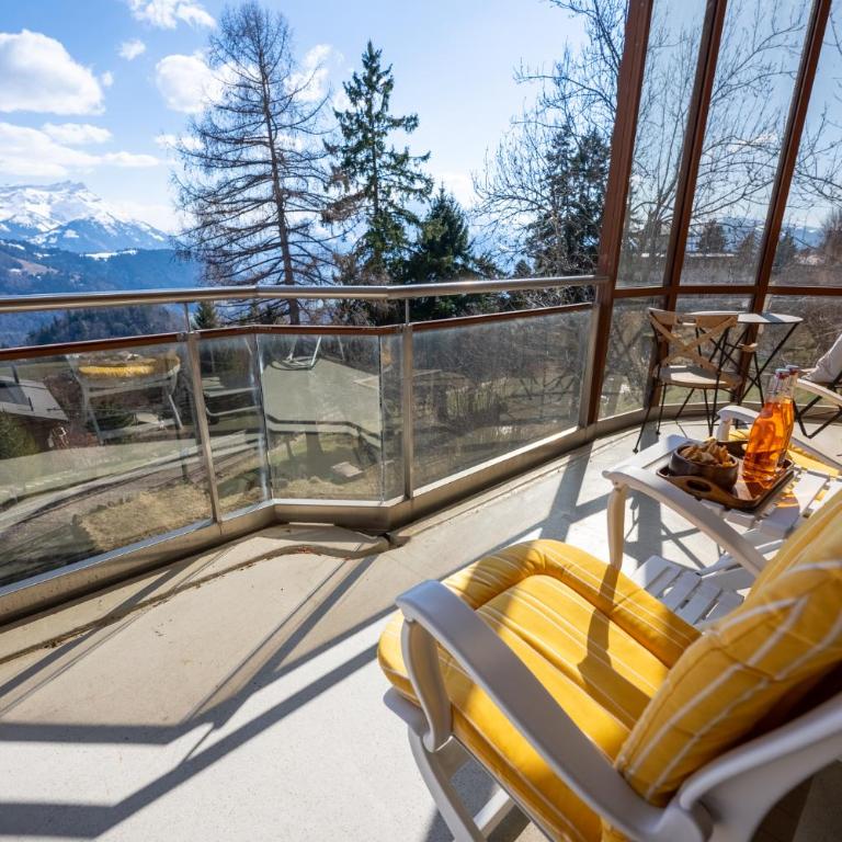 Grand balcon panoramique ,Vue Alpes ,Famille - Apartment mit 2 Schlafzimmern und Bergblick - 33