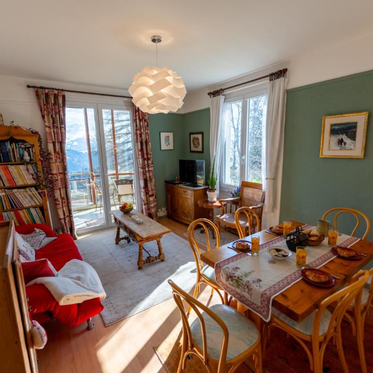 Grand balcon panoramique ,Vue Alpes ,Famille - Apartment mit 2 Schlafzimmern und Bergblick - 3