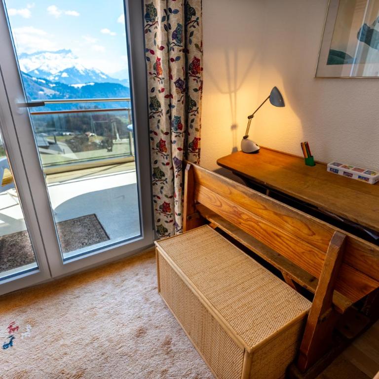 Grand balcon panoramique ,Vue Alpes ,Famille - Apartment mit 2 Schlafzimmern und Bergblick - 37