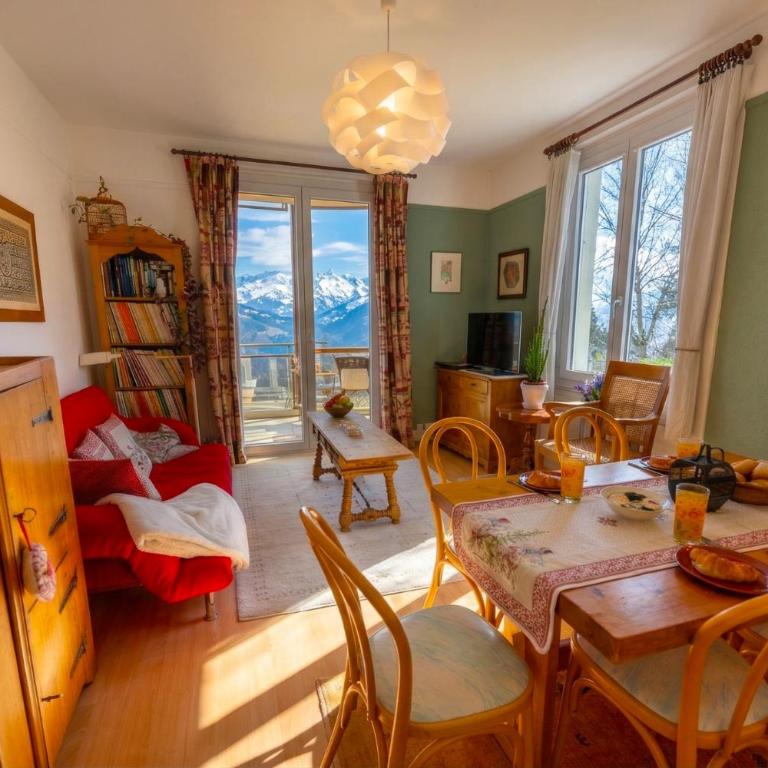 Grand balcon panoramique ,Vue Alpes ,Famille - Apartment mit 2 Schlafzimmern und Bergblick - 49