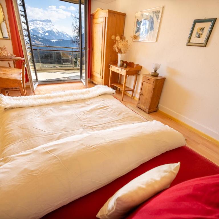 Grand balcon panoramique ,Vue Alpes ,Famille - Apartment mit 2 Schlafzimmern und Bergblick - 63