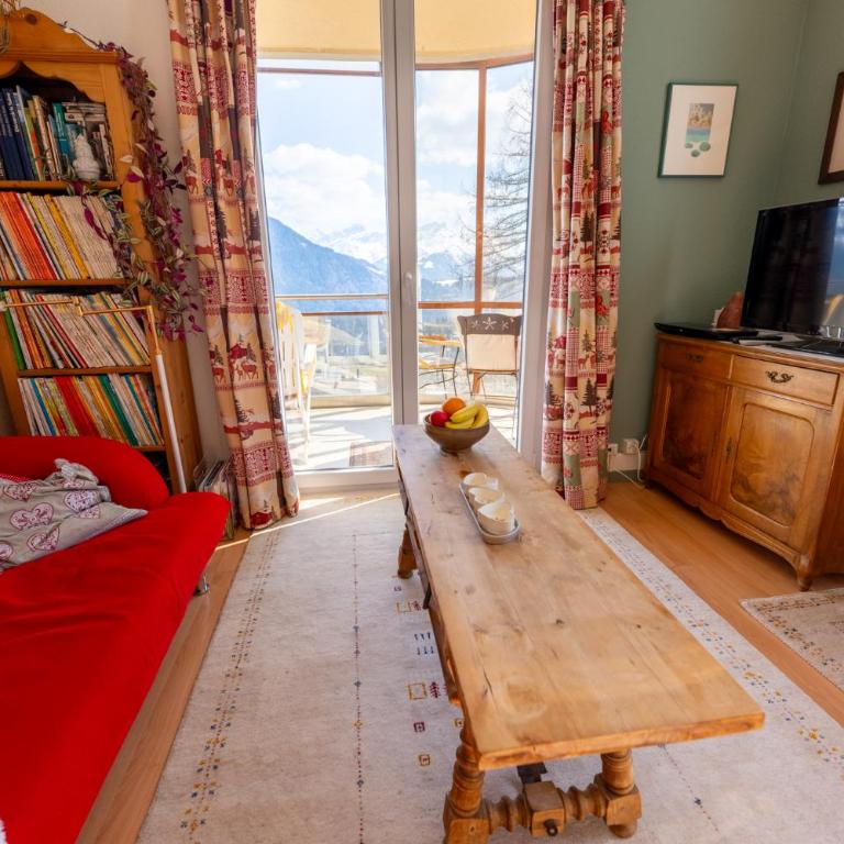 Grand balcon panoramique ,Vue Alpes ,Famille - Apartment mit 2 Schlafzimmern und Bergblick - 51