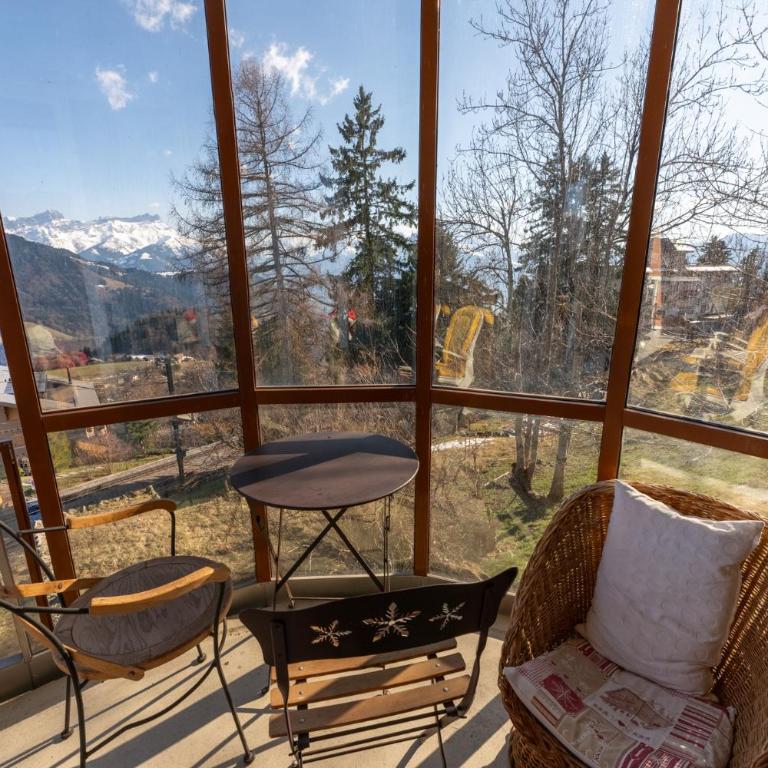 Grand balcon panoramique ,Vue Alpes ,Famille - Apartment mit 2 Schlafzimmern und Bergblick - 7