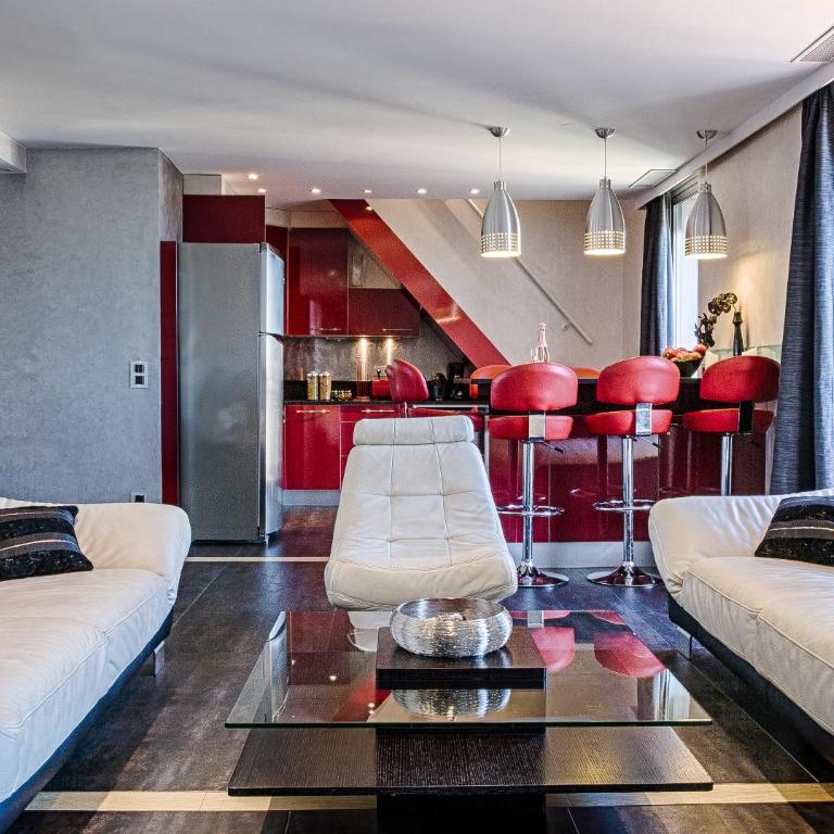 RG Duplex - Sea View - Palais & Croisette - Luxury Stay by LRA Cannes - Apartment mit 4 Schlafzimmern, 4 Bädern und Meerblick (8 Erwachsene) - 19