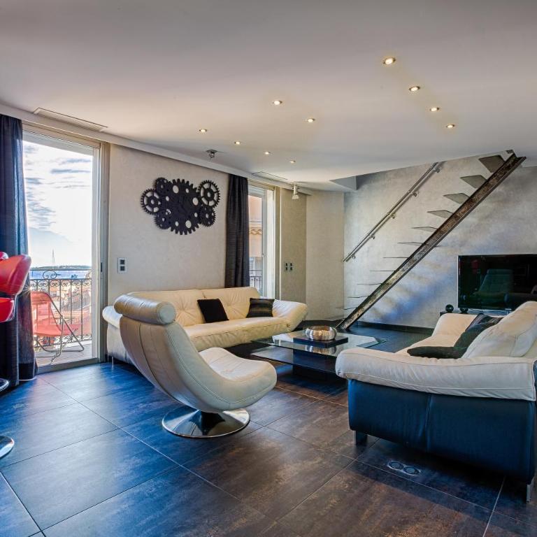 RG Duplex - Sea View - Palais & Croisette - Luxury Stay by LRA Cannes - Apartment mit 4 Schlafzimmern, 4 Bädern und Meerblick (8 Erwachsene) - 4