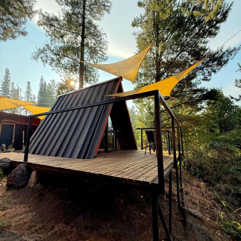 Cabina con terraza vista al río en Roca Truful - Tienda - 1