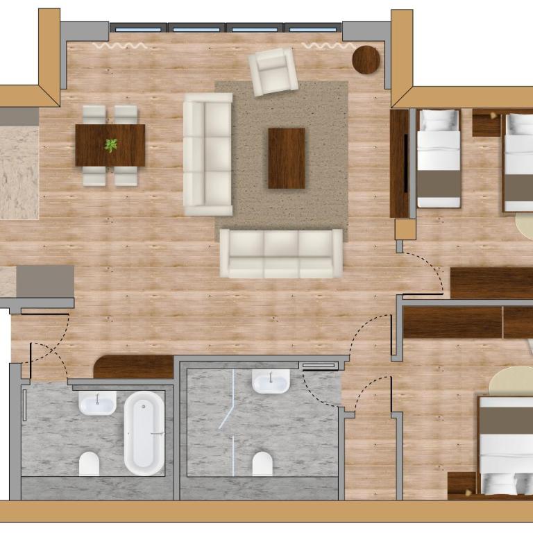 Bader Suites - Apartments - Suite mit 2 Schlafzimmern - 12