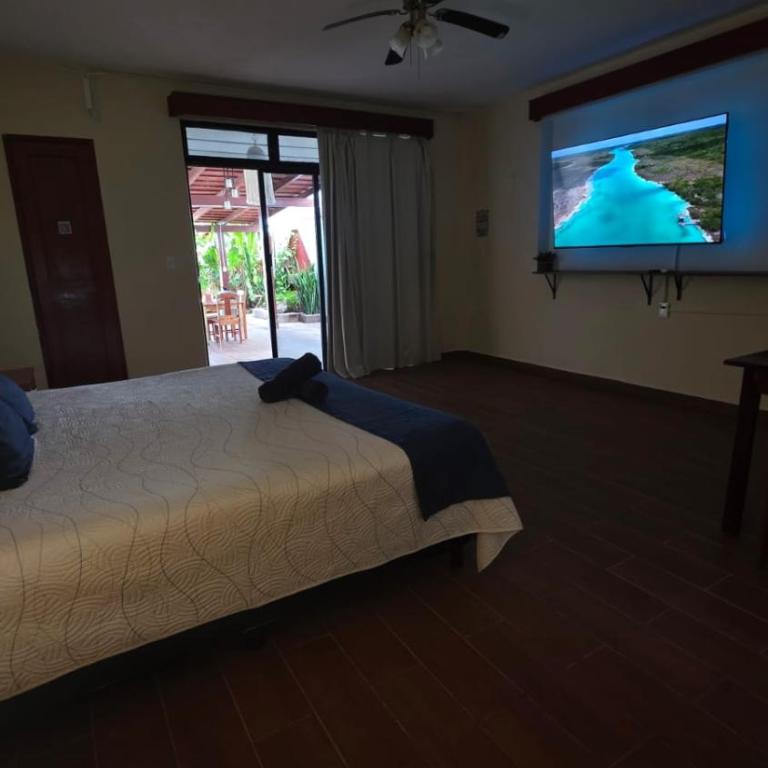 Casita Maya Bacalar - Habitación Doble Deluxe con vistas al lago - 1 o 2 camas - 1