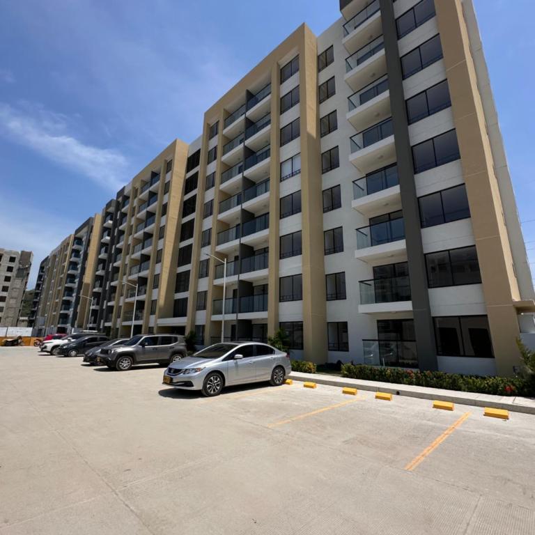 Apartamento Coralina Caribe Residence en Santa Marta cerca al mar - AC, Wifi, balcón, parqueadero - One-Bedroom Apartment - 15