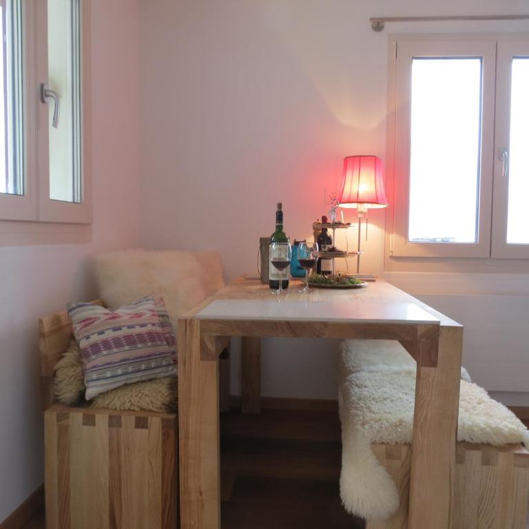 Chalet Safran - Apartment mit 1 Schlafzimmer und Bergblick - 22