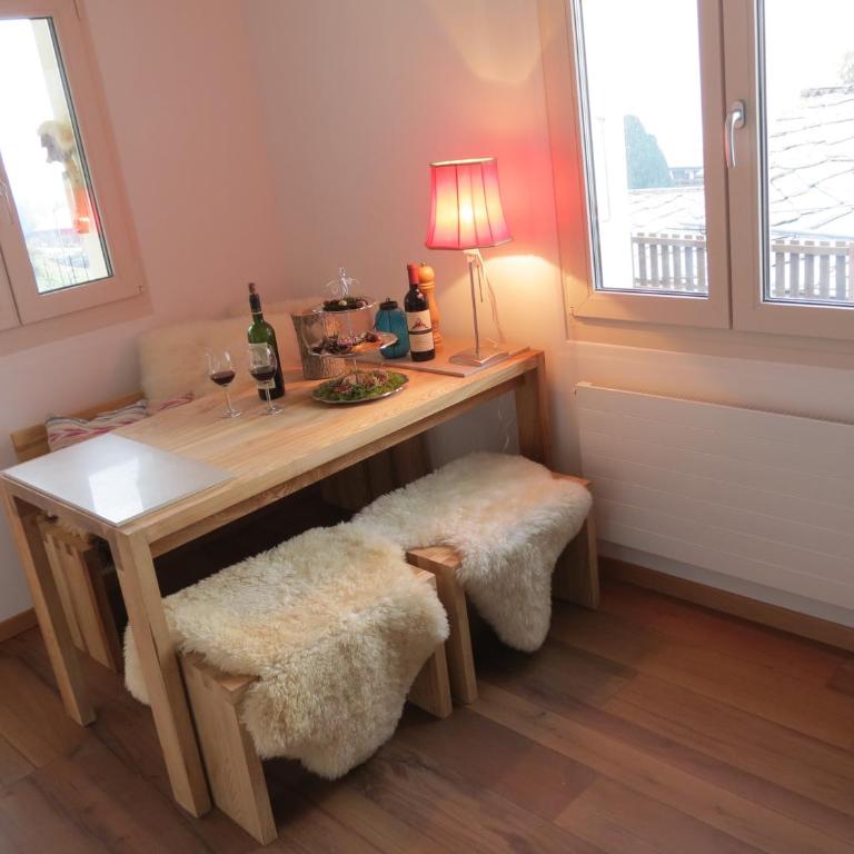 Chalet Safran - Apartment mit 1 Schlafzimmer und Bergblick - 24