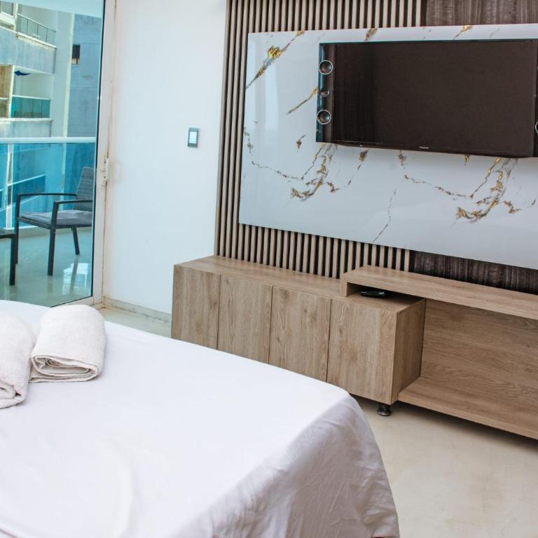 Oceanfront Sunset Apartment - Tu casa vista al mar Cartagena - Three-Bedroom Apartment with Ocean View - 8