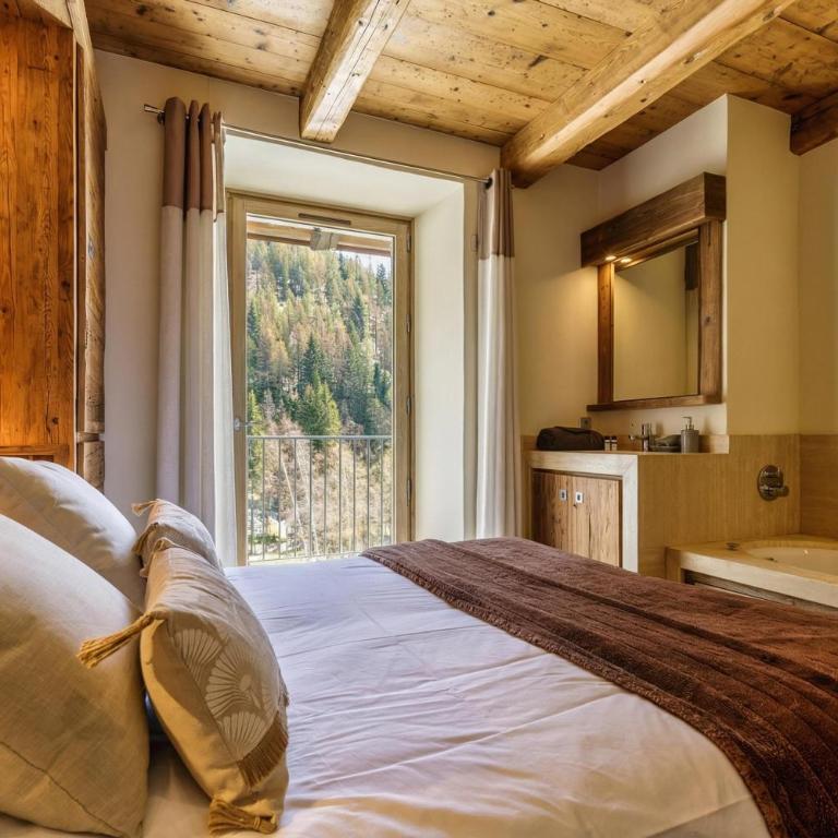 Apt Arsene 6 Chalet-Style Near Ski Sleeps 6 - Happy Rentals - Appartement Deluxe - 15