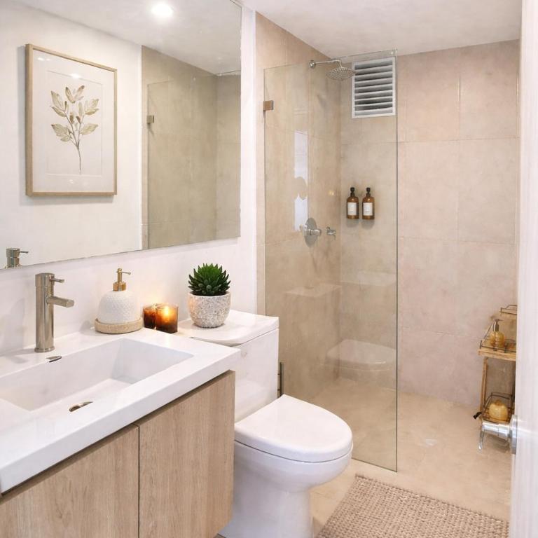 Brand new Oceanview 3 bedroom with Private Jacuzzi - Three-Bedroom Apartment with Balcony - 29
