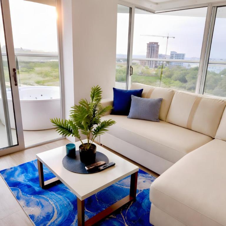Brand new Oceanview 3 bedroom with Private Jacuzzi - Three-Bedroom Apartment with Balcony - 26