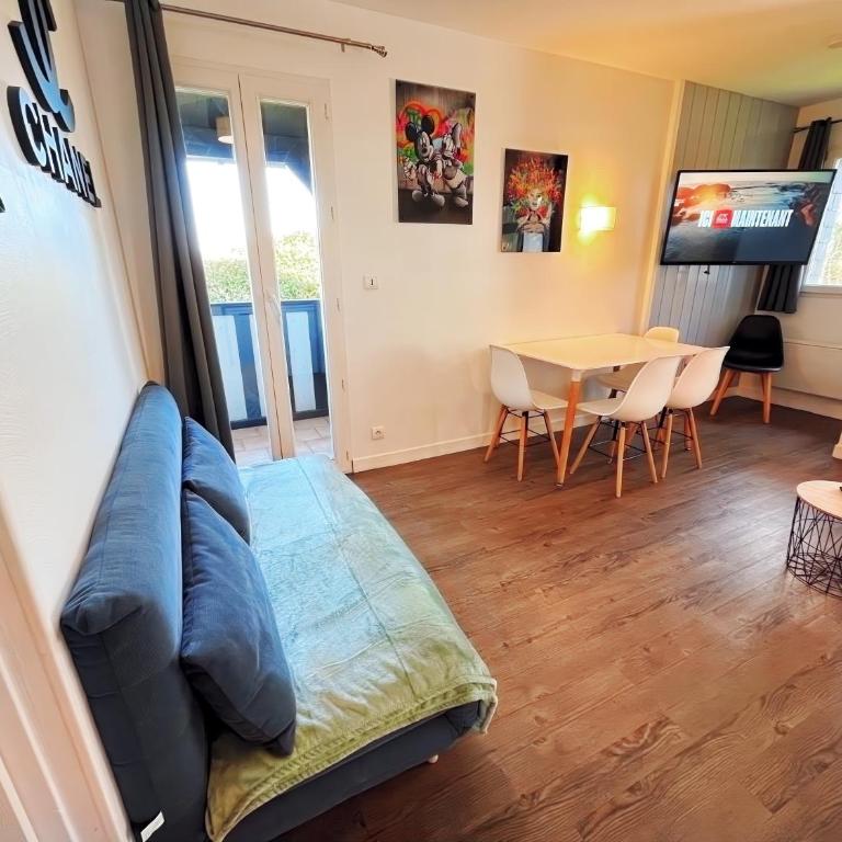 Parking Privée, Piscine chauffée et 2 balcons vu Golf de Deauville - Apartment mit 1 Schlafzimmer und Balkon - 9