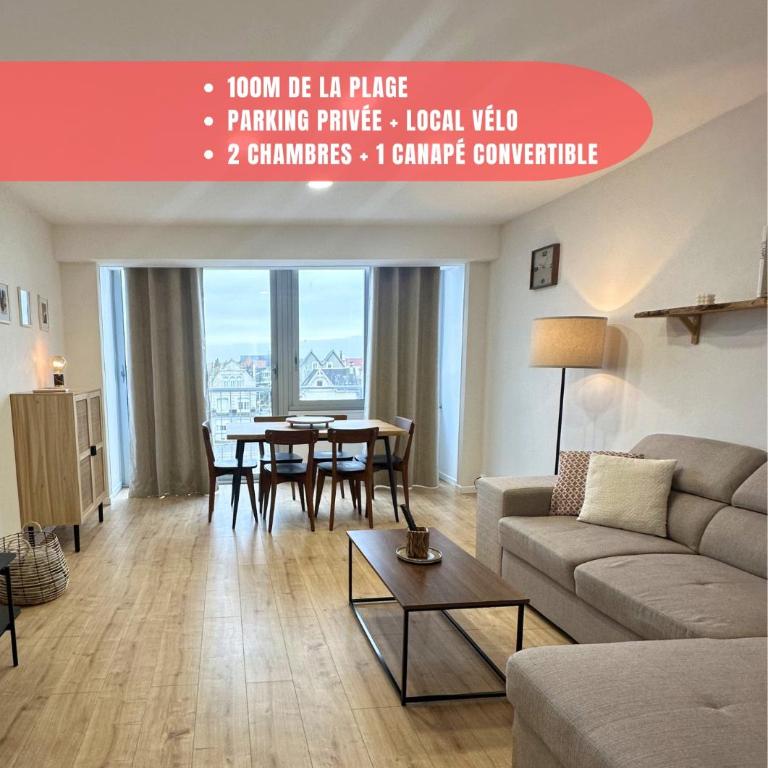 Appartement 6 pers à 100m de la plage avec parking privée - Apartment mit 2 Schlafzimmern - 1
