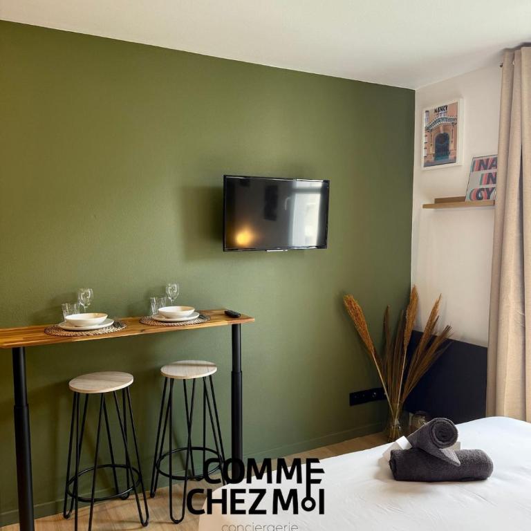 Le 218 Appartement moderne et entièrement équipé à Nancy, avec garage privatif - Apartamento de 1 dormitorio - 13