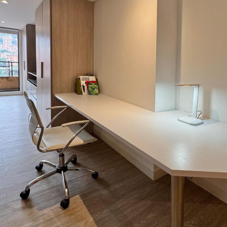Modernos en Chapinero balcon terraza coworking gimnasio - One-Bedroom Apartment - 14