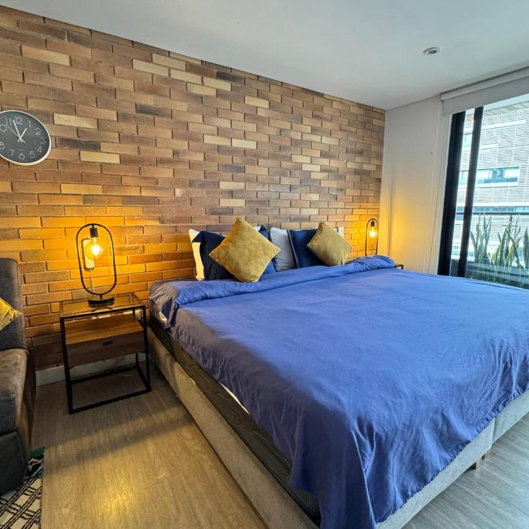 Modernos en Chapinero balcon terraza coworking gimnasio - One-Bedroom Apartment - 32