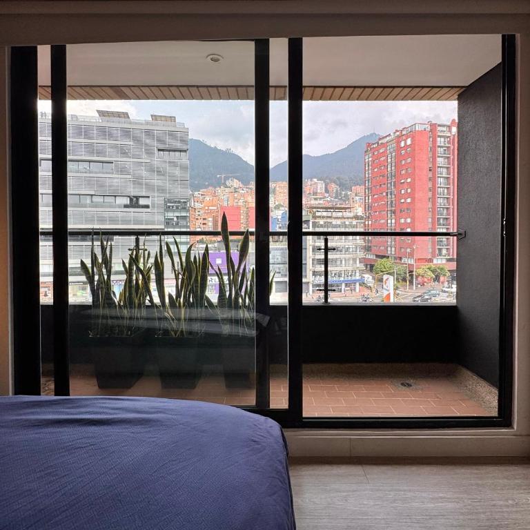 Modernos en Chapinero balcon terraza coworking gimnasio - One-Bedroom Apartment - 35