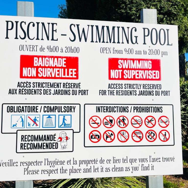 Appartement -piscine- proche bord de mer et centre - One-Bedroom Apartment - 29