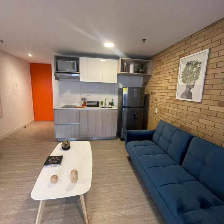 Modernos en Chapinero balcon terraza coworking gimnasio - One-Bedroom Apartment - 53