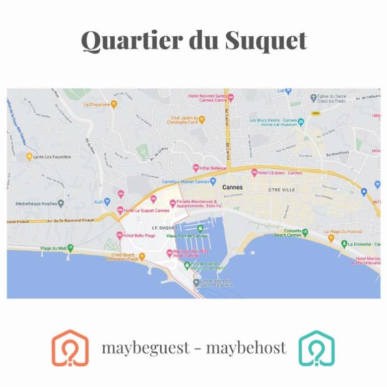 B060 Bel appartement au Suquet proche plage et palais - Appartement - 16