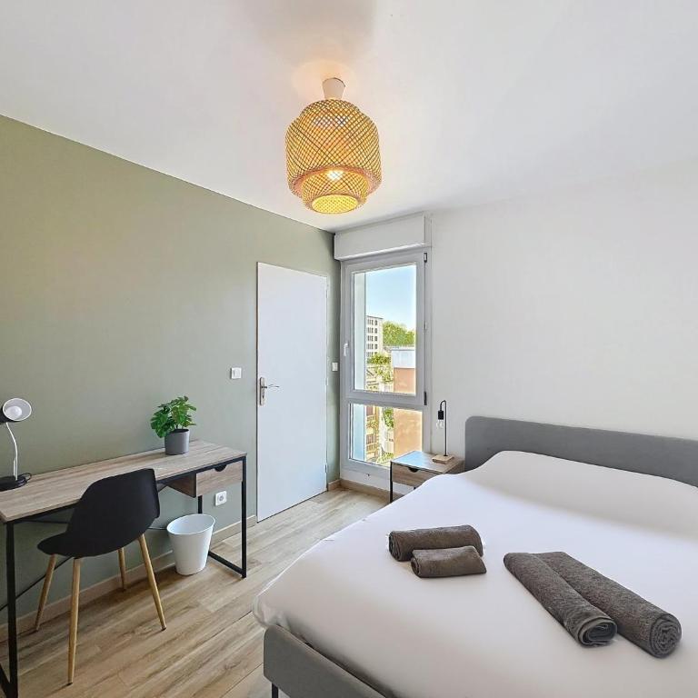 Venise - Grand appartement - 4 chambres - Parking Privé - Reims - Appartement - 13