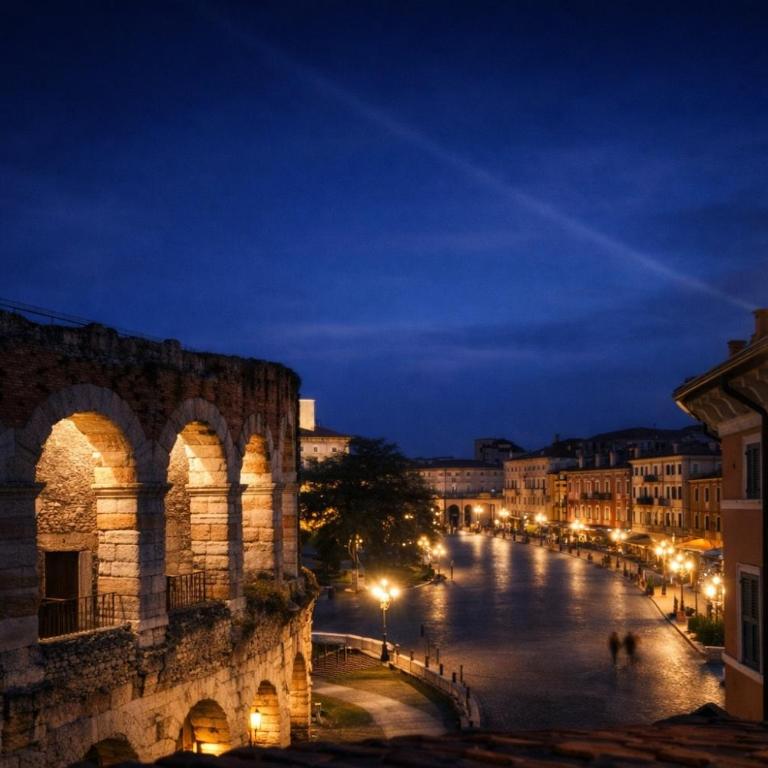 Vista Arena di Verona e Piazza Bra - Appartamento con 1 Camera da Letto - 15