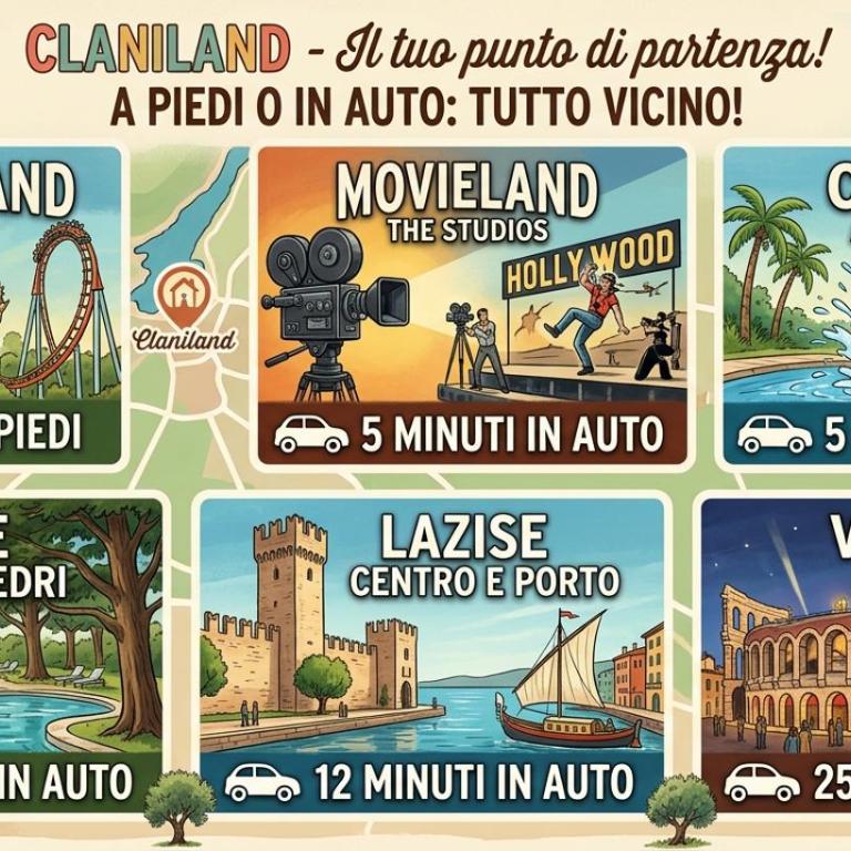 Claniland davanti Gardaland - Appartamento con 2 Camere da Letto - 14