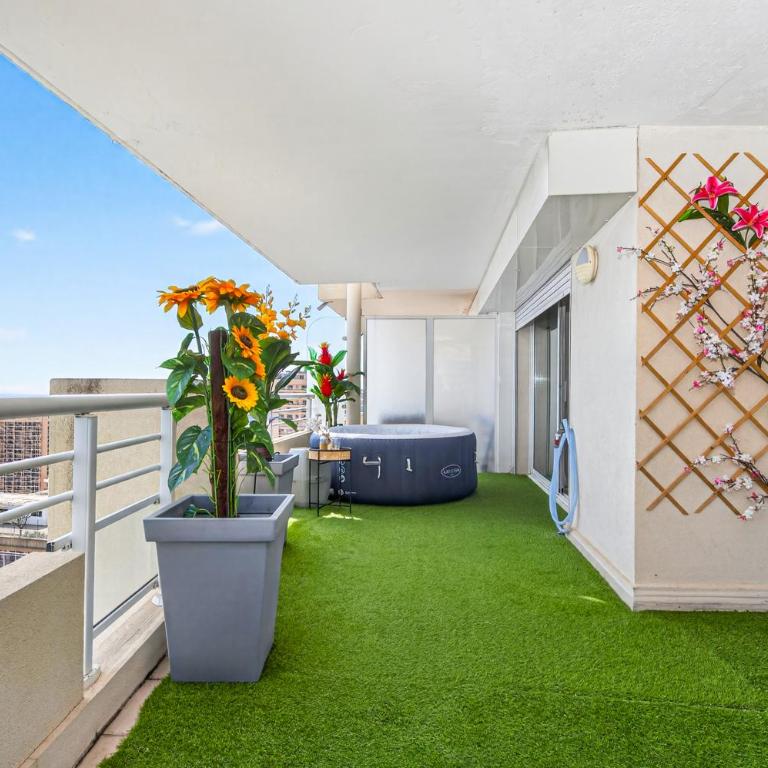 VILLA FLORENTINE II - Somptueux deux pièces MONACO - Vue mer - Parking - Appartement 1 Chambre - 42
